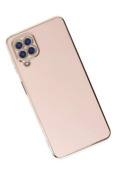 Newface Samsung Galaxy A12 Kılıf Volet Silikon - Pembe resmi