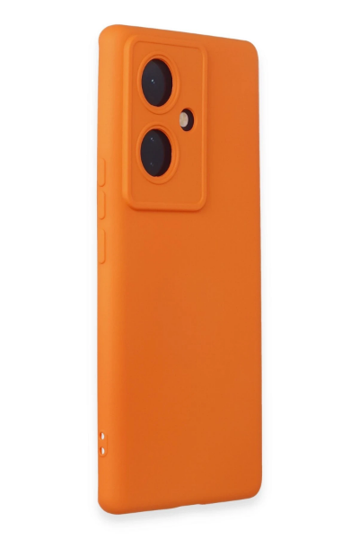 Newface Vivo V29 Lite Kılıf Nano içi Kadife Silikon - Turuncu resmi