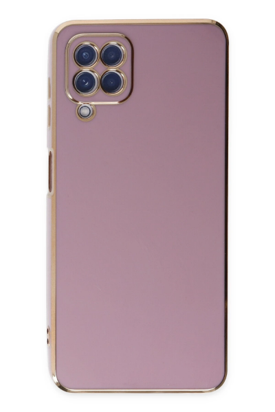 Newface Samsung Galaxy A12 Kılıf Volet Silikon - Mor resmi