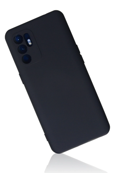 Newface Oppo Reno 6 Kılıf Nano içi Kadife Silikon - Lacivert resmi