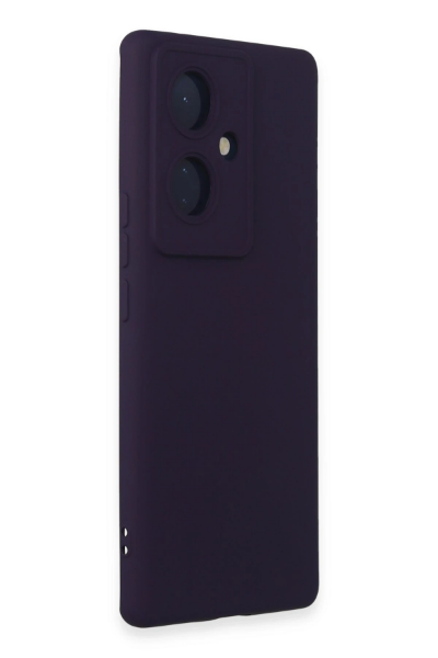 Newface Vivo V29 Lite Kılıf Nano içi Kadife Silikon - Mor resmi