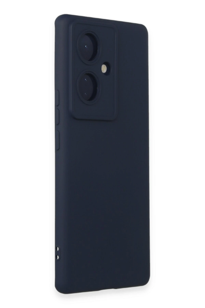 Newface Vivo V29 Lite Kılıf Nano içi Kadife Silikon - Lacivert resmi