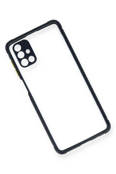 Newface Samsung Galaxy M51 Kılıf Miami Şeffaf Silikon - Lacivert resmi