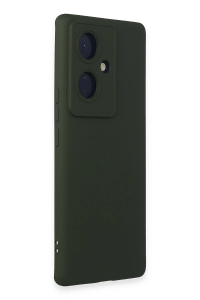 Newface Vivo V29 Lite Kılıf Nano içi Kadife Silikon - Koyu Yeşil resmi