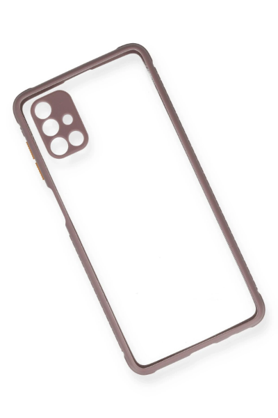 Newface Samsung Galaxy M51 Kılıf Miami Şeffaf Silikon - Açık Mor resmi