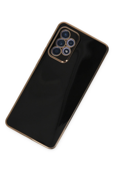 Newface Samsung Galaxy A52 Kılıf Volet Silikon - Siyah resmi