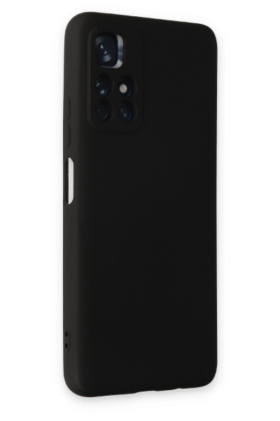 Newface Xiaomi Redmi Note 11T Kılıf Nano içi Kadife Silikon - Siyah resmi