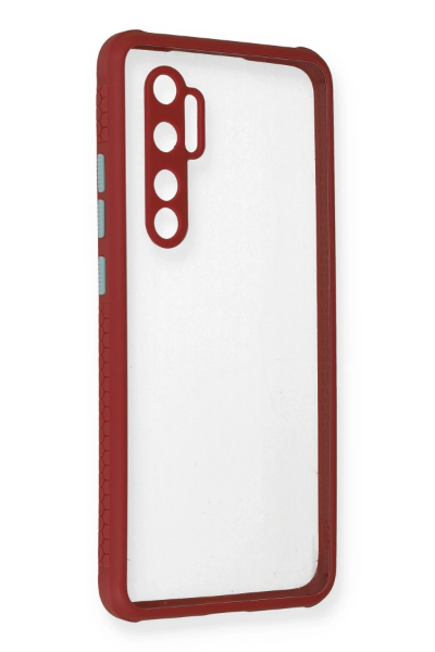 Newface Xiaomi Mi Note 10 Lite Kılıf Miami Şeffaf Silikon - Fuşya resmi