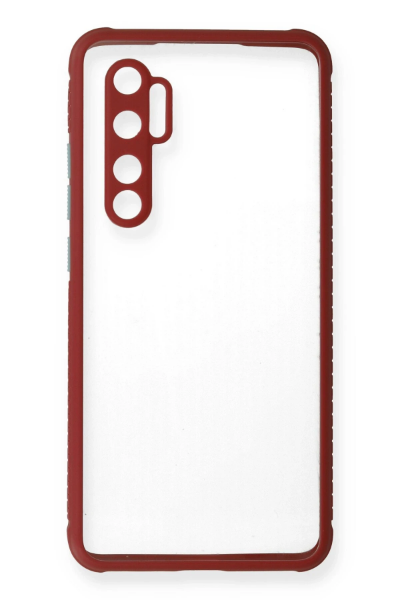Newface Xiaomi Mi Note 10 Lite Kılıf Miami Şeffaf Silikon - Fuşya resmi