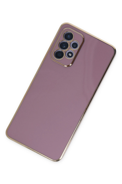 Newface Samsung Galaxy A52 Kılıf Volet Silikon - Mor resmi