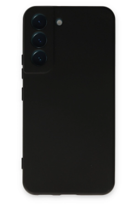 Newface Samsung Galaxy S22 Kılıf Nano içi Kadife Silikon - Siyah resmi