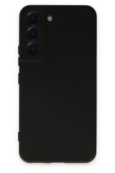 Newface Samsung Galaxy S22 Kılıf Nano içi Kadife Silikon - Siyah resmi