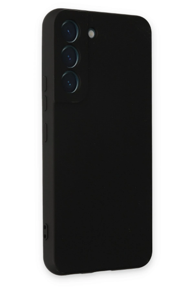 Newface Samsung Galaxy S22 Kılıf Nano içi Kadife Silikon - Siyah resmi