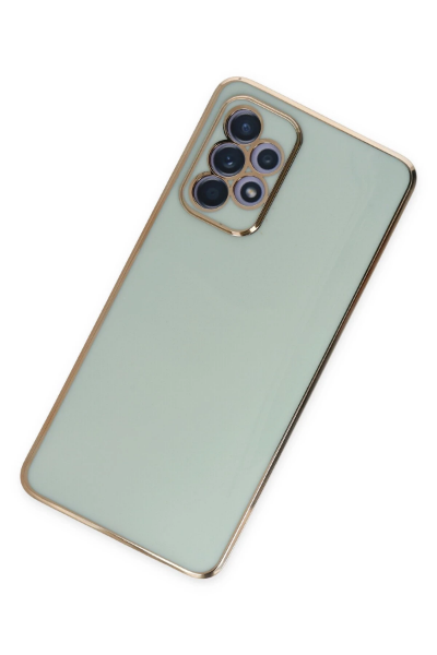Newface Samsung Galaxy A52 Kılıf Volet Silikon - Açık Yeşil resmi