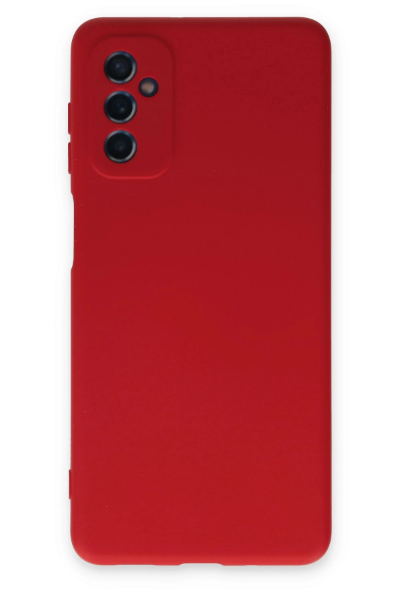 Newface Samsung Galaxy M52 5G Kılıf Nano içi Kadife Silikon - Kırmızı resmi