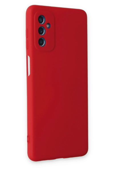 Newface Samsung Galaxy M52 5G Kılıf Nano içi Kadife Silikon - Kırmızı resmi