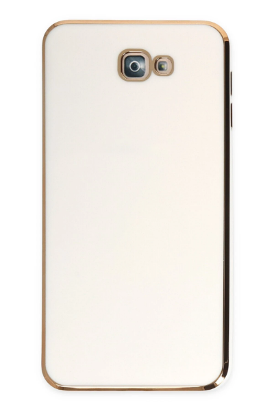 Newface Samsung Galaxy J7 Prime Kılıf Volet Silikon - Beyaz resmi