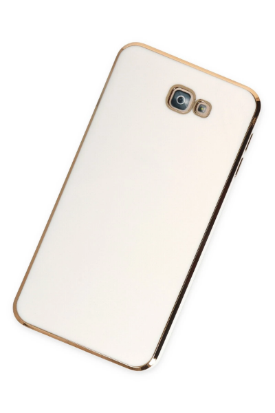 Newface Samsung Galaxy J7 Prime Kılıf Volet Silikon - Beyaz resmi