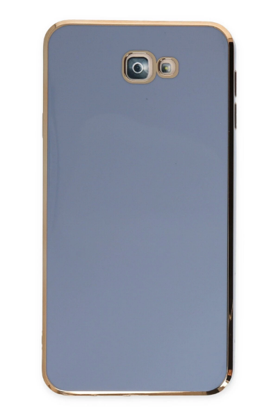 Newface Samsung Galaxy J7 Prime Kılıf Volet Silikon - Mavi resmi