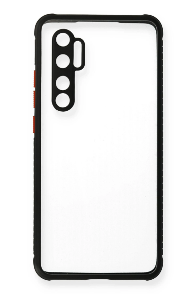 Newface Xiaomi Mi Note 10 Lite Kılıf Miami Şeffaf Silikon - Siyah resmi