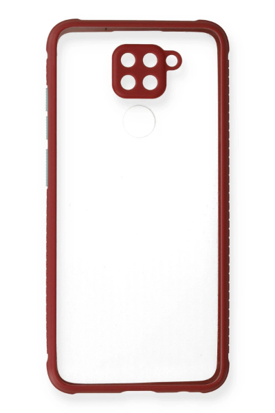 Newface Xiaomi Redmi Note 9 Kılıf Miami Şeffaf Silikon - Fuşya resmi