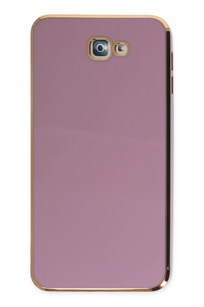 Newface Samsung Galaxy J7 Prime Kılıf Volet Silikon - Mor resmi