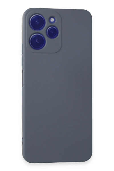 Newface Xiaomi Redmi 12 Kılıf Nano içi Kadife Silikon - Gri resmi