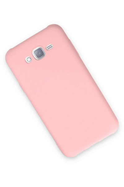 Newface Samsung Galaxy J7 Kılıf Nano içi Kadife Silikon - Pudra resmi
