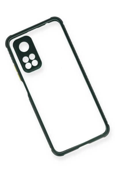 Newface Xiaomi Mi 10T Pro Kılıf Miami Şeffaf Silikon - Koyu Yeşil resmi