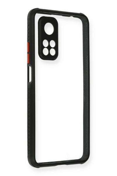Newface Xiaomi Mi 10T Pro Kılıf Miami Şeffaf Silikon - Siyah resmi