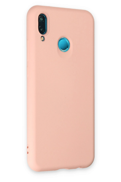 Newface Huawei P20 Lite Kılıf Nano içi Kadife Silikon - Pudra resmi