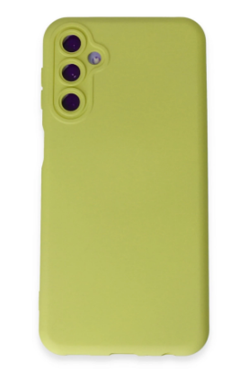 Newface Samsung Galaxy M34 5G Kılıf Nano içi Kadife Silikon - Sarı resmi