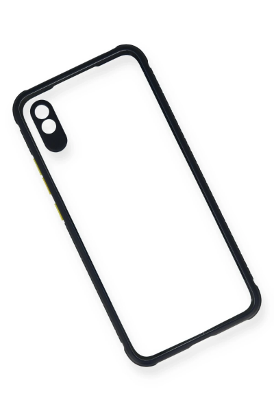 Newface Xiaomi Redmi 9A Kılıf Miami Şeffaf Silikon - Lacivert resmi