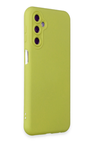 Newface Samsung Galaxy M34 5G Kılıf Nano içi Kadife Silikon - Sarı resmi