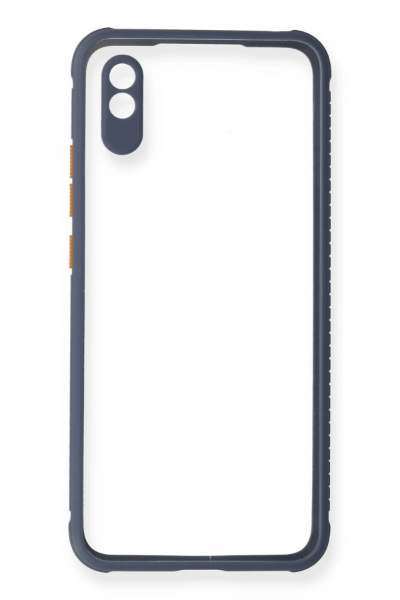 Newface Xiaomi Redmi 9A Kılıf Miami Şeffaf Silikon - Gri resmi