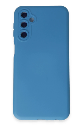 Newface Samsung Galaxy M34 5G Kılıf Nano içi Kadife Silikon - Mavi resmi