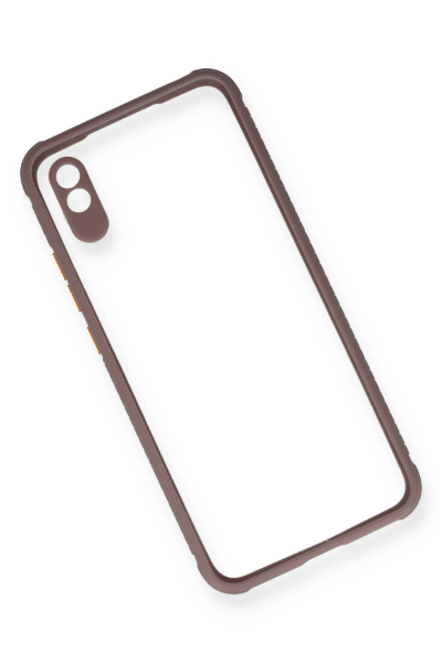 Newface Xiaomi Redmi 9A Kılıf Miami Şeffaf Silikon - Açık Mor resmi