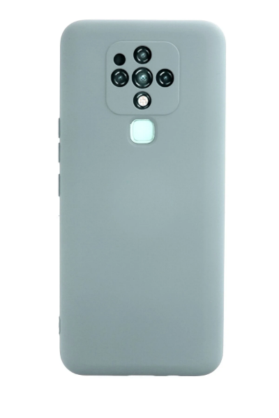 Newface Tecno Camon 16 Kılıf Nano içi Kadife Silikon - Buz Mavisi resmi
