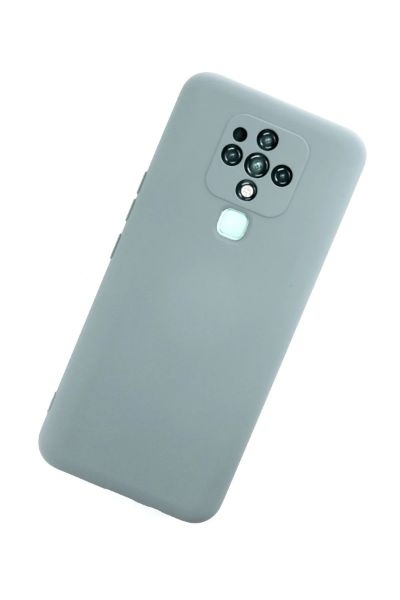 Newface Tecno Camon 16 Kılıf Nano içi Kadife Silikon - Buz Mavisi resmi