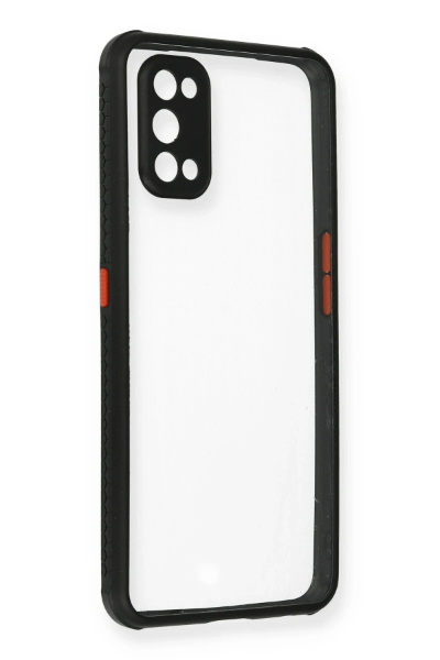 Newface Realme 7 Pro Kılıf Miami Şeffaf Silikon - Siyah resmi