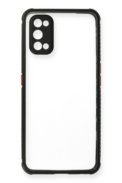 Newface Realme 7 Pro Kılıf Miami Şeffaf Silikon - Siyah resmi