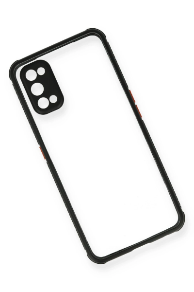 Newface Realme 7 Pro Kılıf Miami Şeffaf Silikon - Siyah resmi