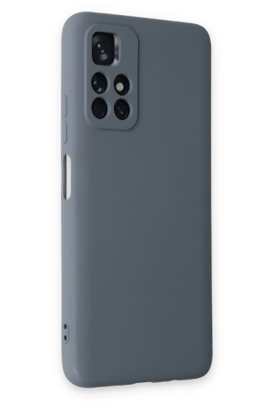 Newface Xiaomi Redmi Note 11T Kılıf Nano içi Kadife Silikon - Gri resmi