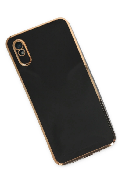 Newface Xiaomi Redmi 9A Kılıf Volet Silikon - Siyah resmi