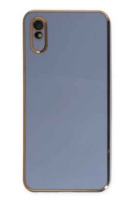 Newface Xiaomi Redmi 9A Kılıf Volet Silikon - Mavi resmi