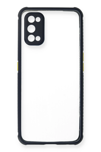 Newface Realme 7 Pro Kılıf Miami Şeffaf Silikon - Lacivert resmi