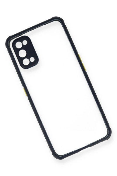 Newface Realme 7 Pro Kılıf Miami Şeffaf Silikon - Lacivert resmi