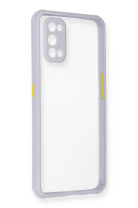 Newface Realme 7 Pro Kılıf Miami Şeffaf Silikon - Lila resmi