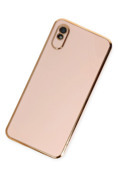Newface Xiaomi Redmi 9A Kılıf Volet Silikon - Pembe resmi