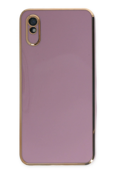 Newface Xiaomi Redmi 9A Kılıf Volet Silikon - Mor resmi
